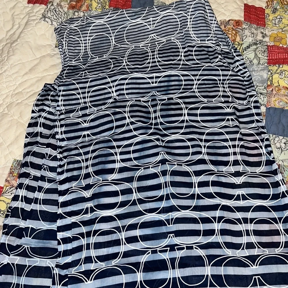 Coach signature cotton scarf 68” x 14” - Picture 3 of 4